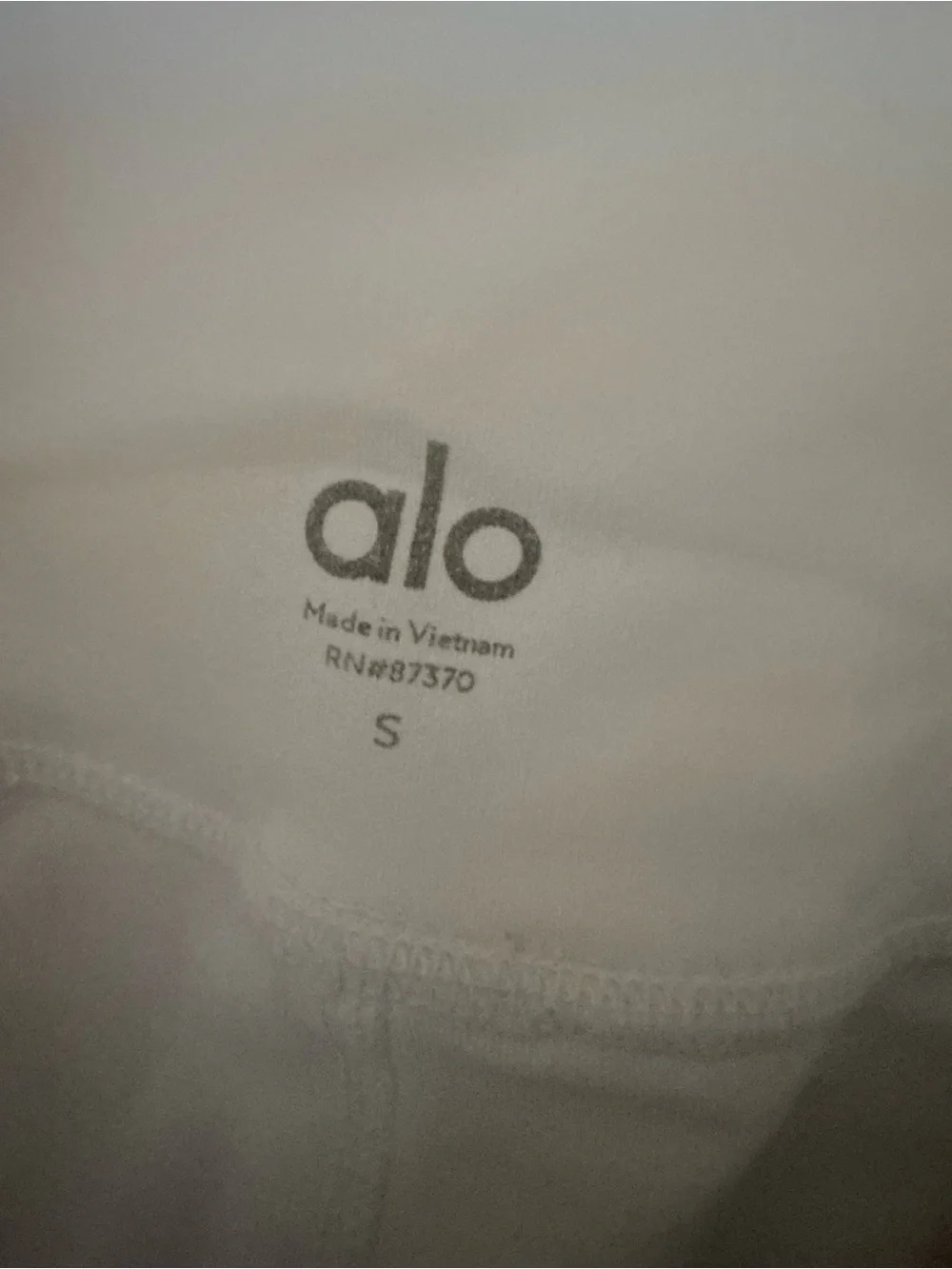 Alo Yoga White High Waist Moto Leggings Size Small